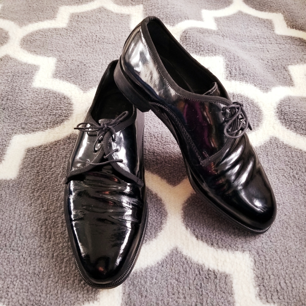 Men's Italian, Black Patent Leather 